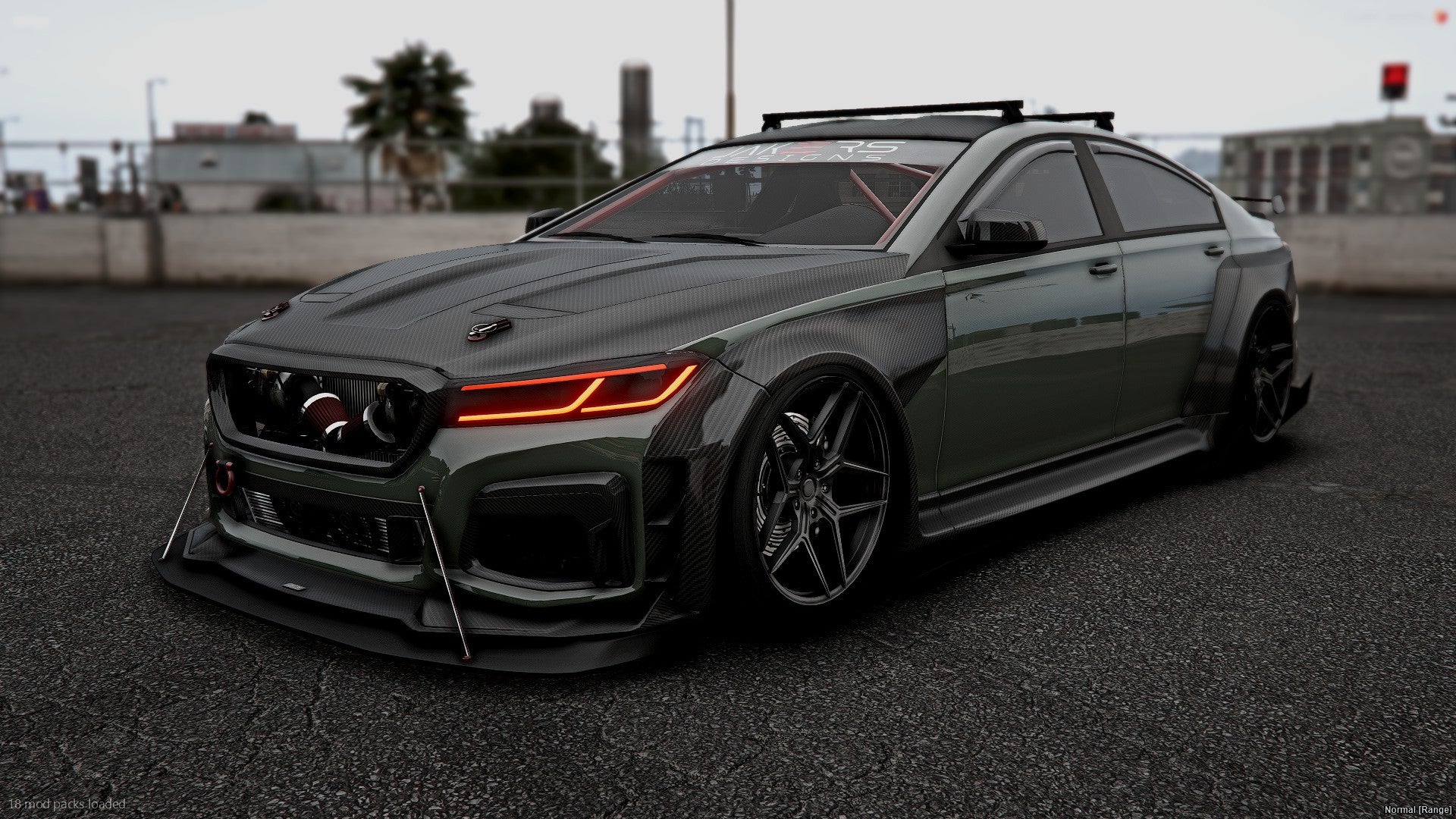 Front view of Oracle GTS lore-friendly coupe mod for FiveM