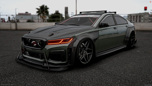 Front view of Oracle GTS lore-friendly coupe mod for FiveM