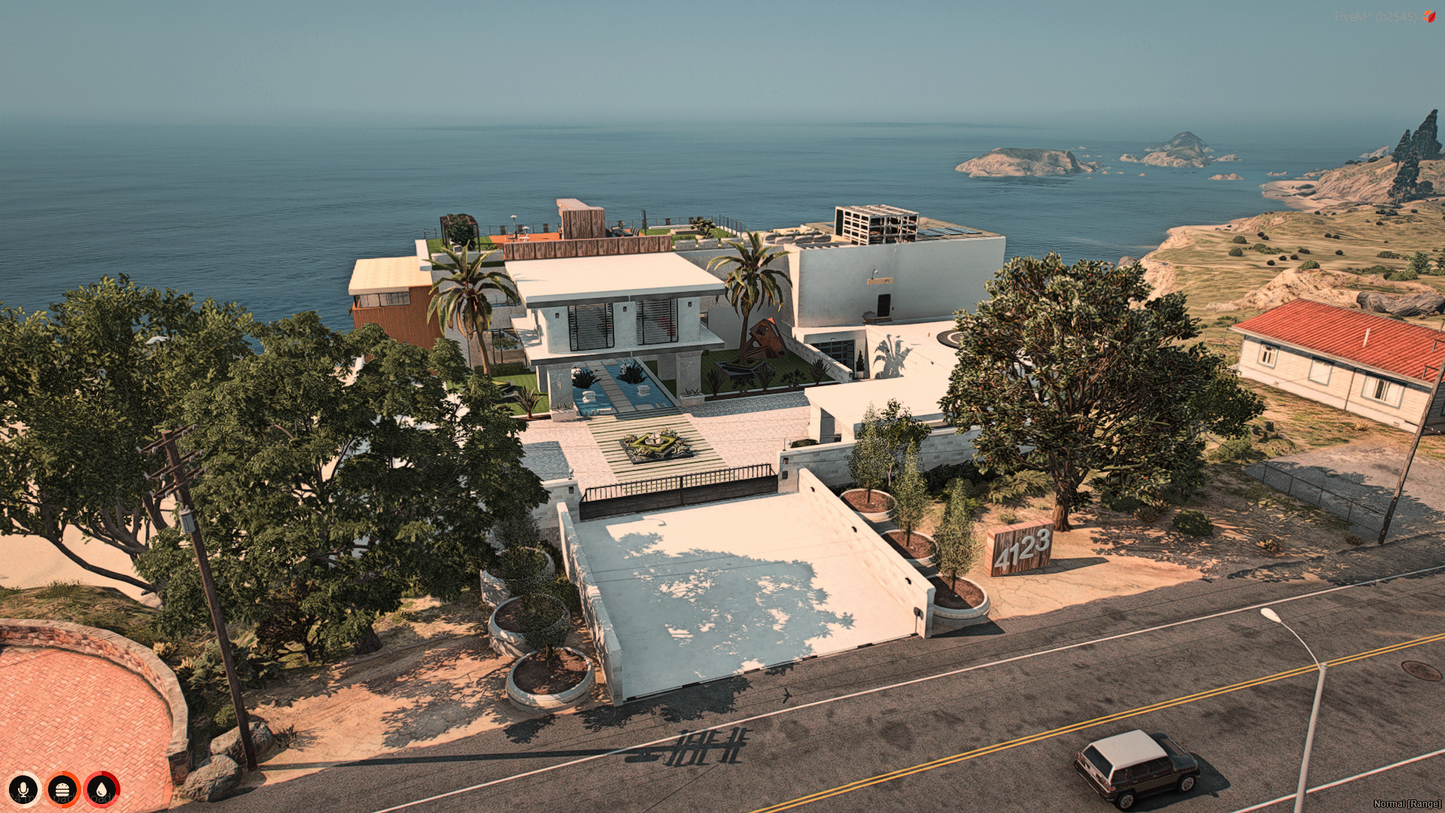 Front view of Paleto Bay Mansion in FiveM custom map