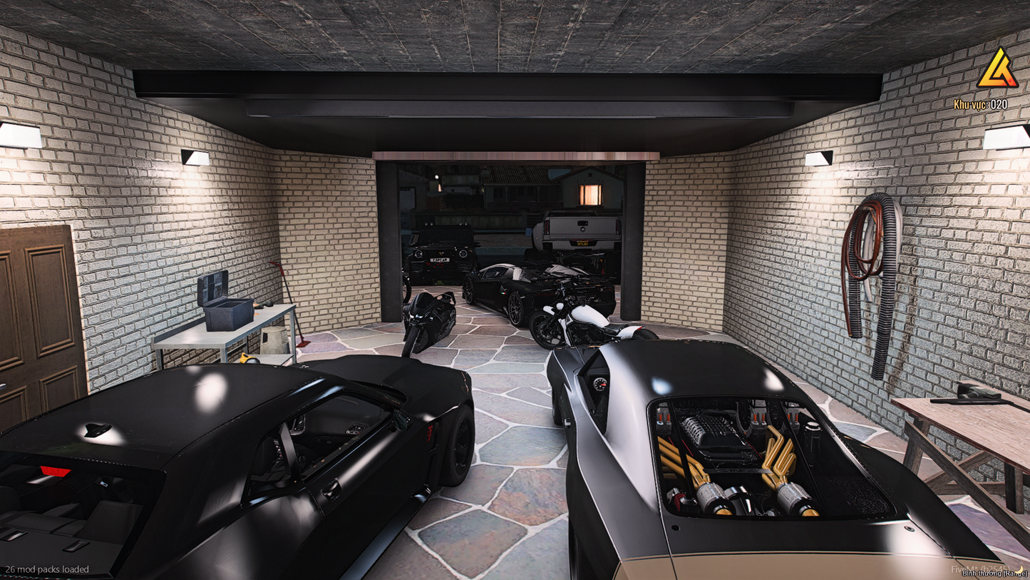 Garage interior view