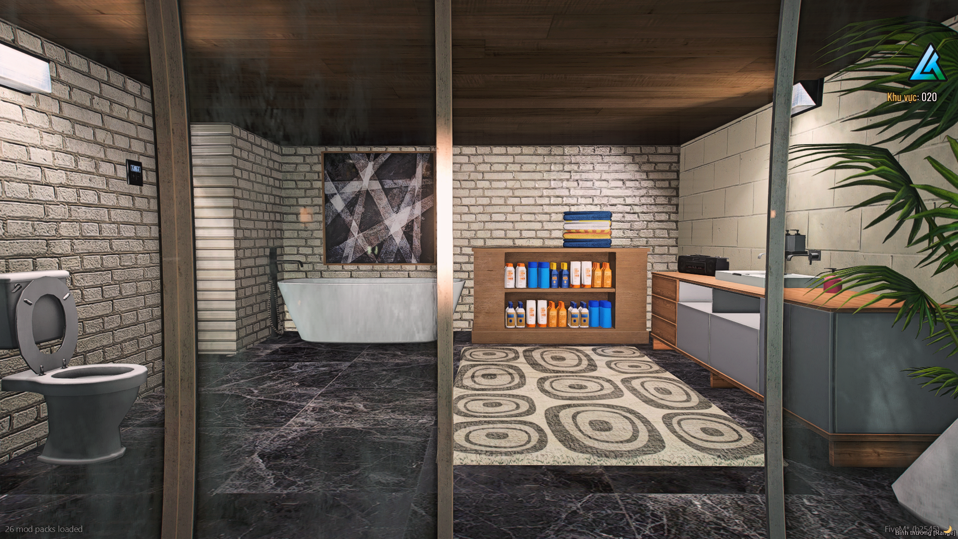 Full interior overview of Pilotis House