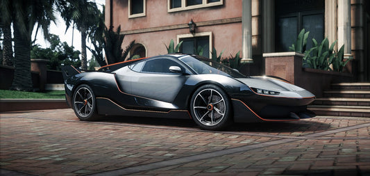 ront view of Progen Emerus SB1 hypercar mod in FiveM