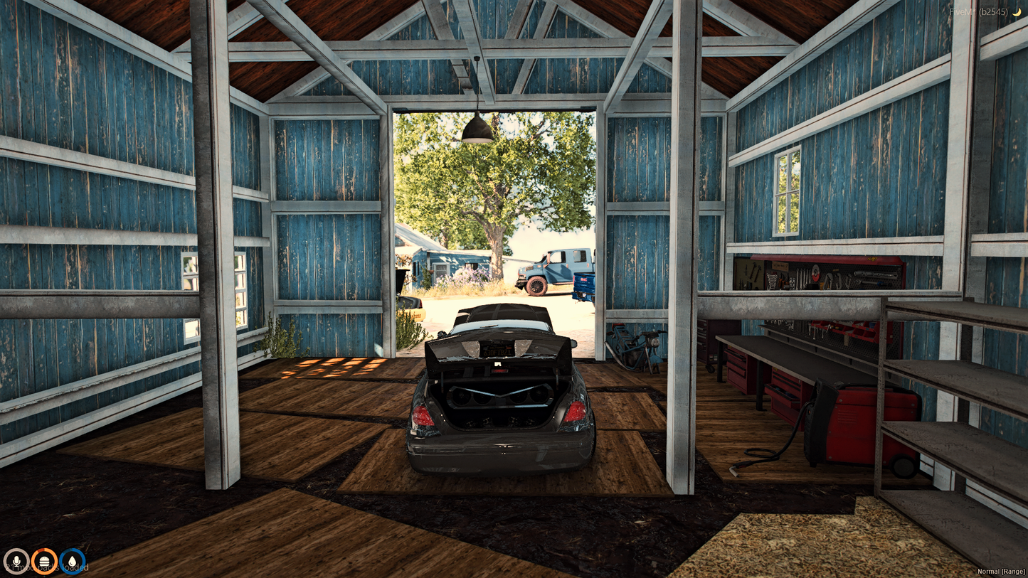 Garage area view