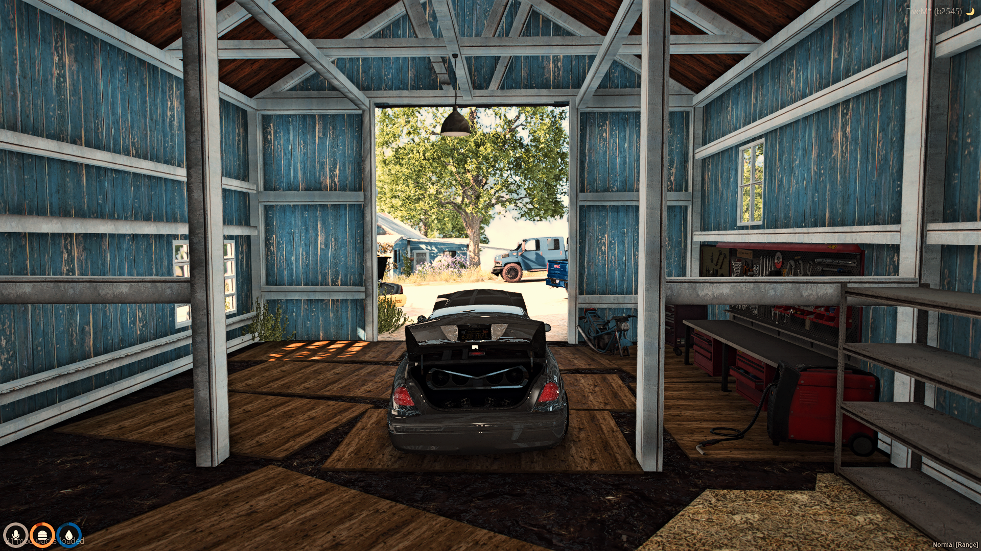 Garage area view