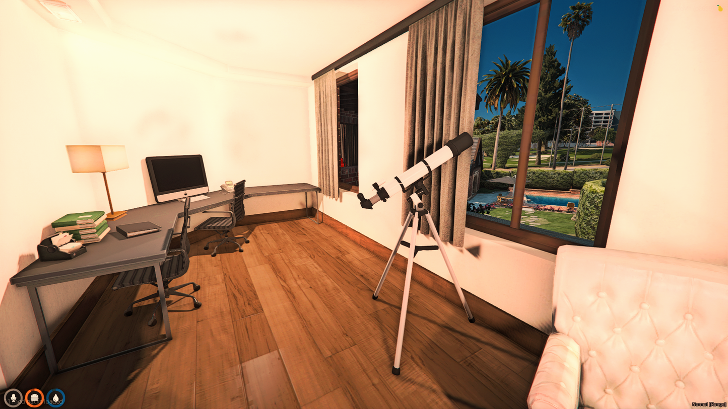 Luxury living room in the Rockfordhills MLO for FiveM RP