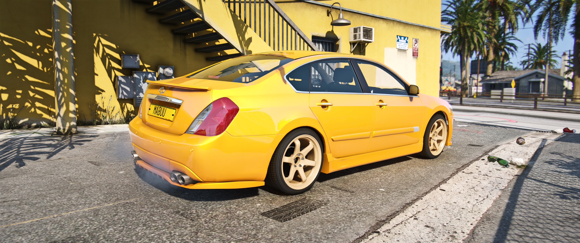 Side view of FiveM Samsung SM5 Kited vehicle mod