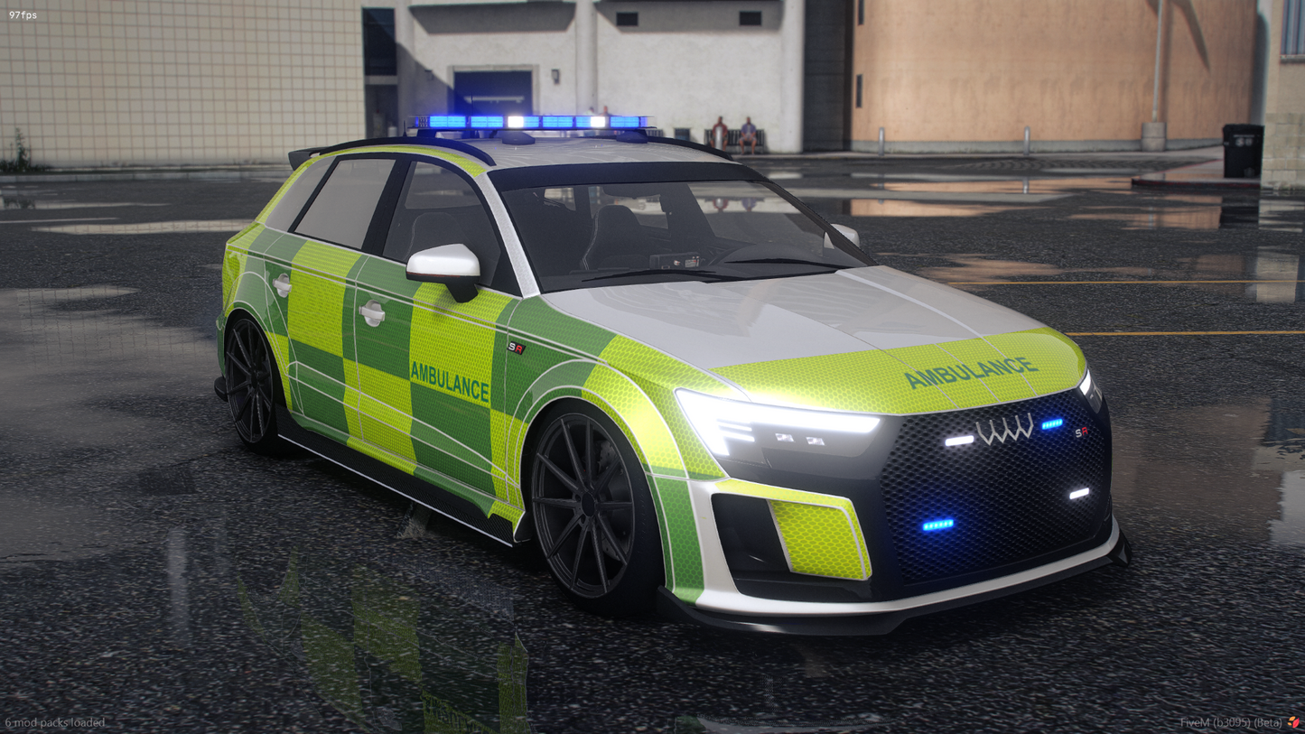 FiveM Tailgater SR Hatch Police and Medical Emergency Vehicle