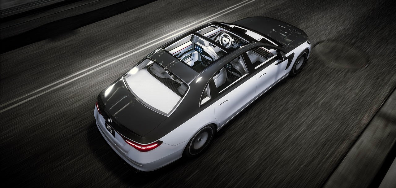 Side profile of the Benefactor Harmann luxury vehicle