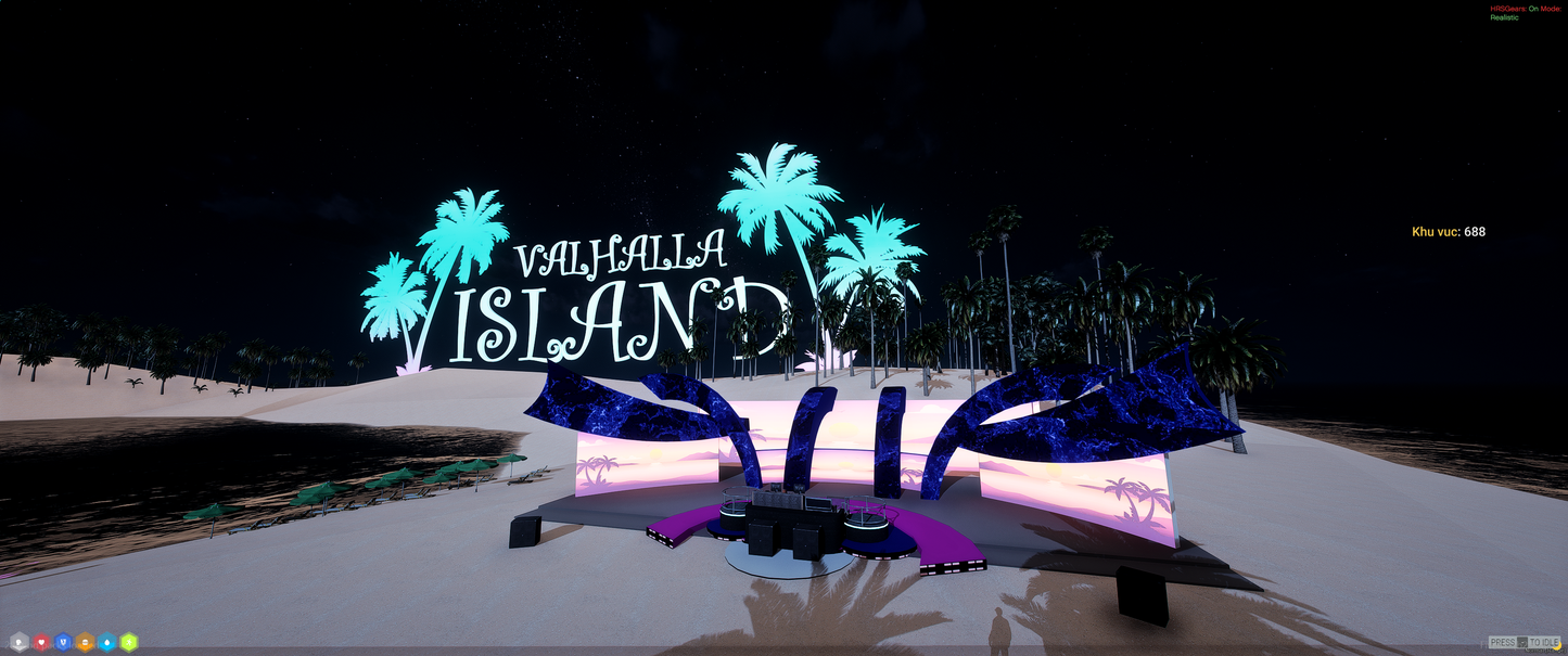 Dock and harbor area of Valhalla Island