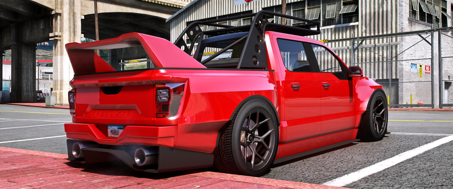 Lore Friendly Vapid Caracara CTX side view in FiveM