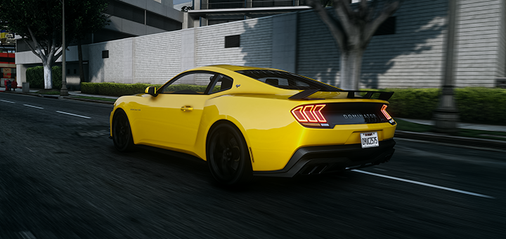 Side profile of lore-friendly Vapid Dominator GSX in GTA V RP