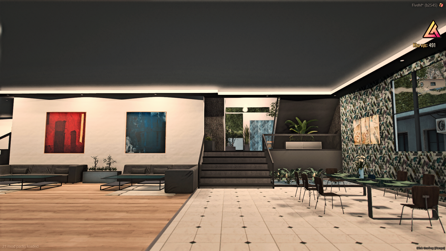 Spacious bedroom design in Vinewood Mansion MLO