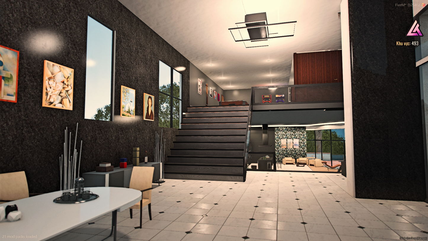 FiveM Vinewood Mansion MLO with luxury pool design
