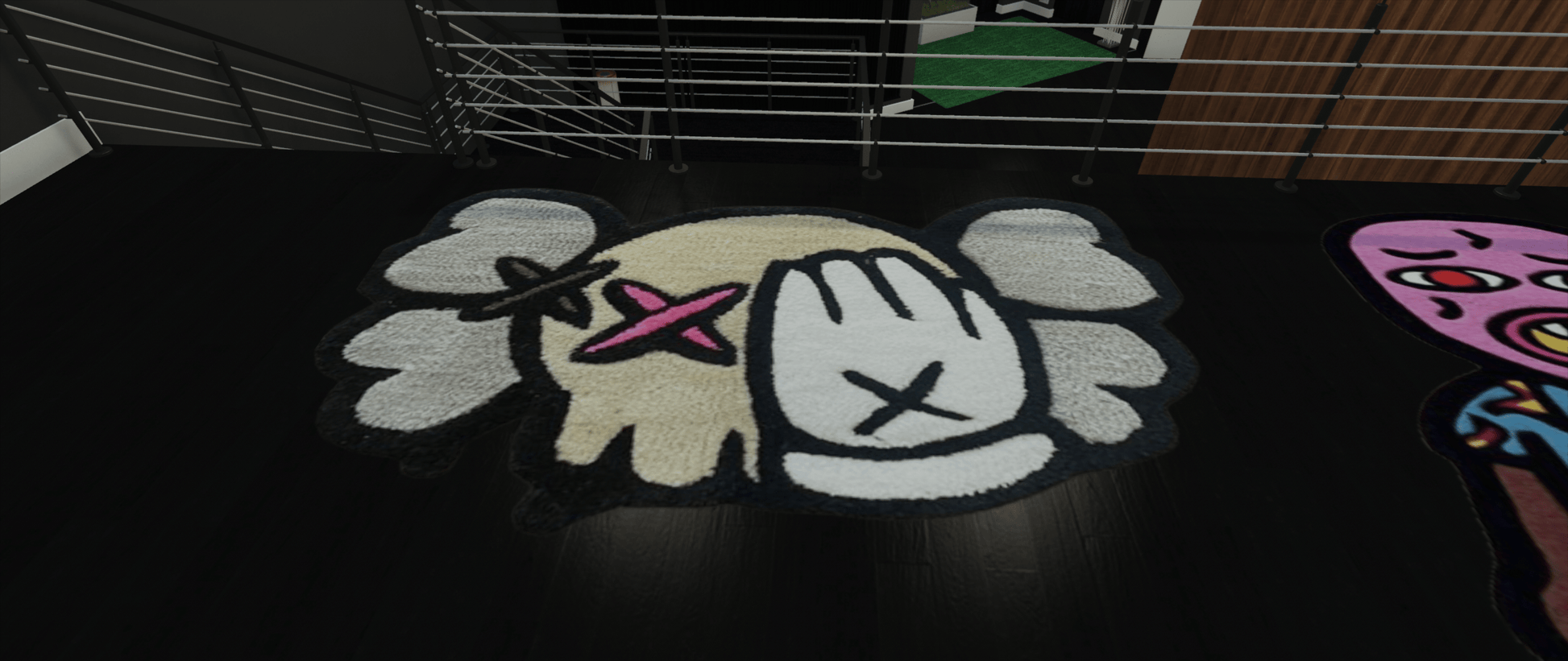 Vintage rug prop mod for FiveM RP server interiors