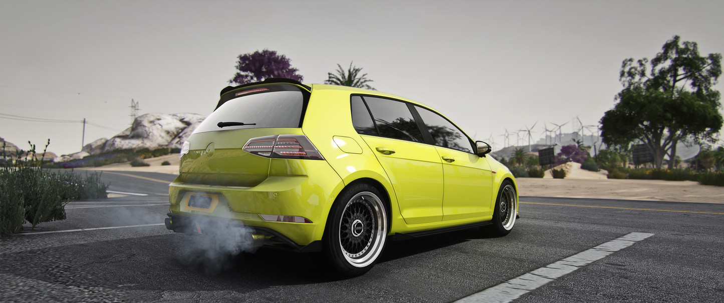 Side profile of Volkswagen Golf GTI 2018 mod for FiveM