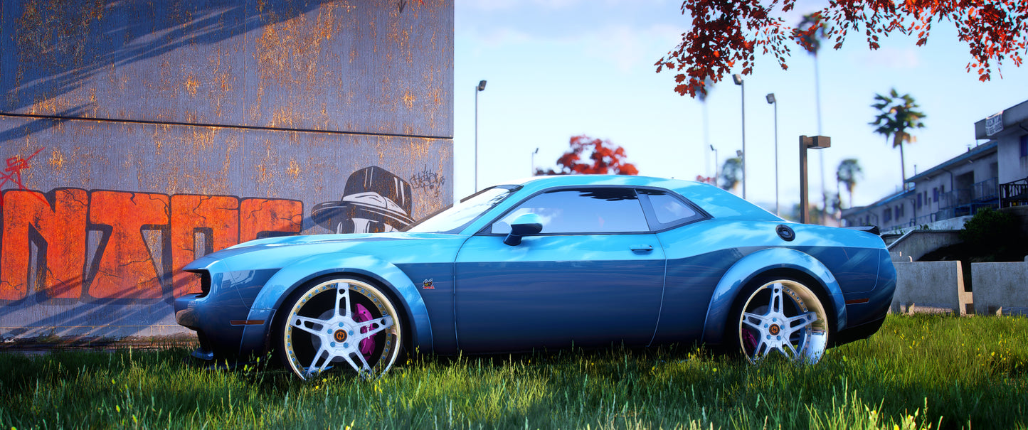 Vehicle upgrade with forged wheel set in FiveM
