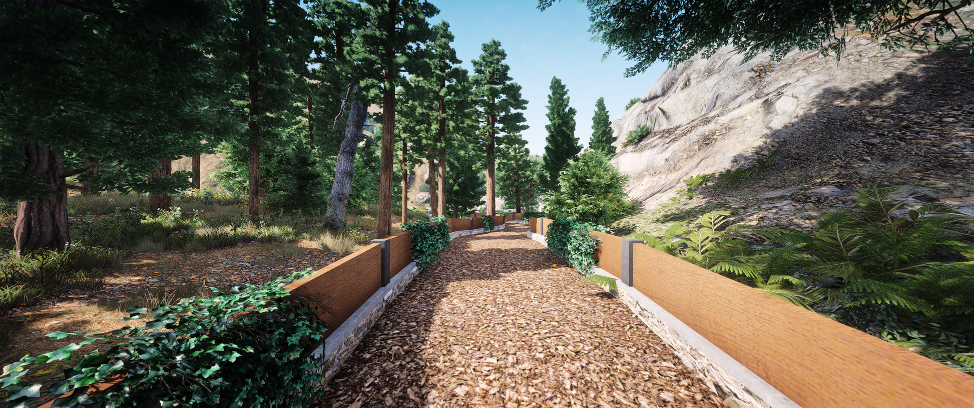 Back view of Wild House 2 map mod