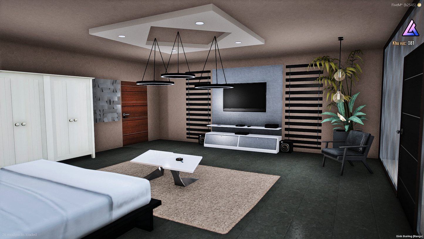 Open living area interior