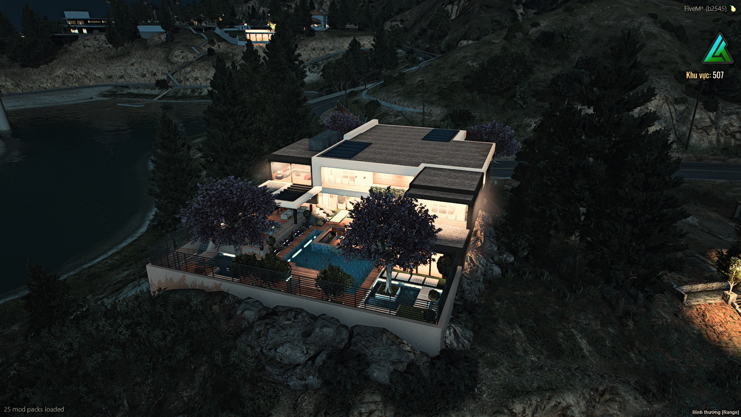 Private cinema room in ZEN Mansion for FiveM