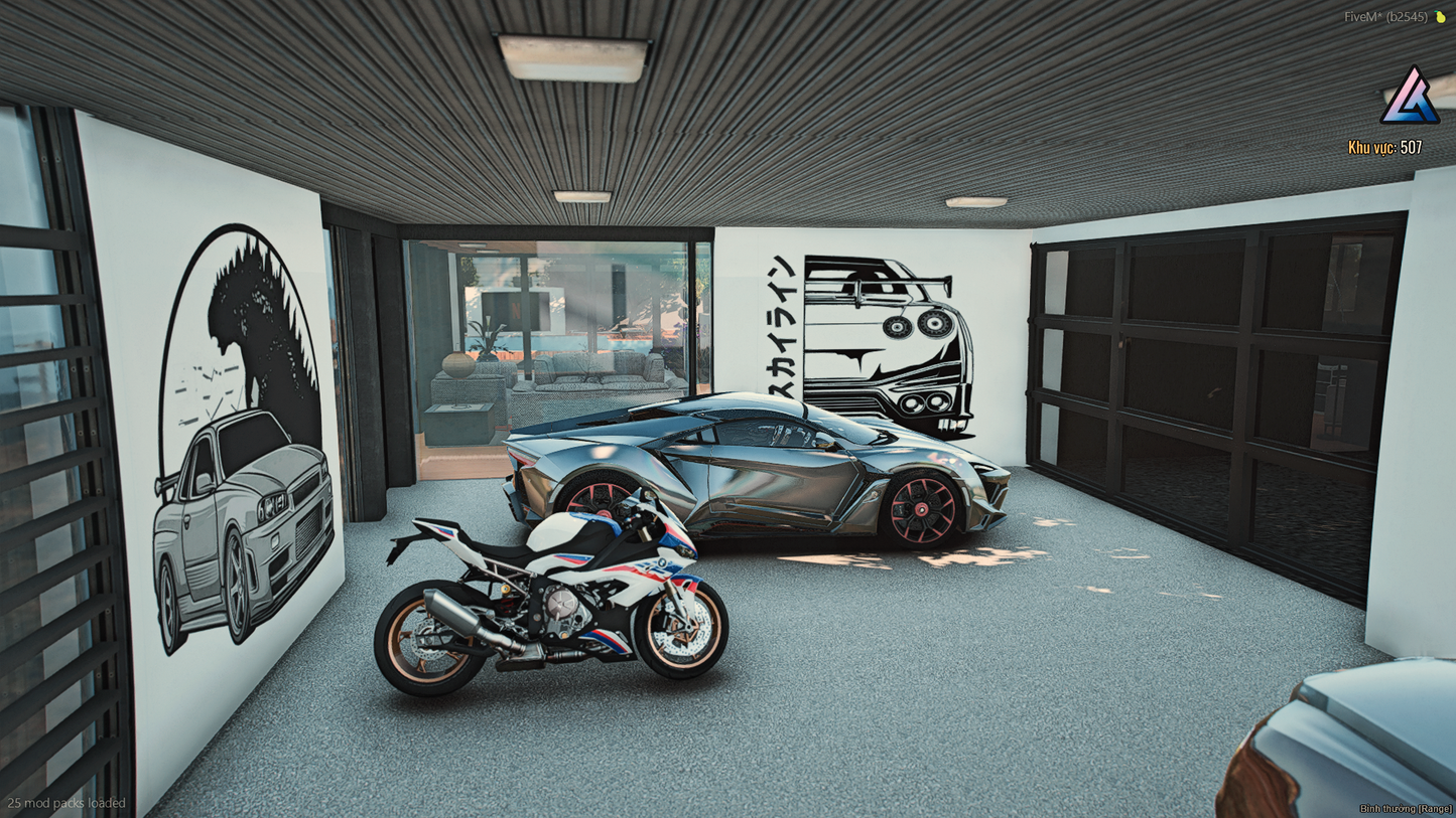 Pool area of ZEN Mansion in Vinewood Hills map