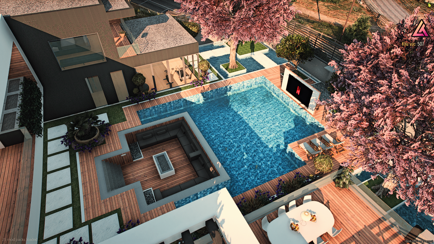 Rooftop of ZEN Mansion mod for FiveM