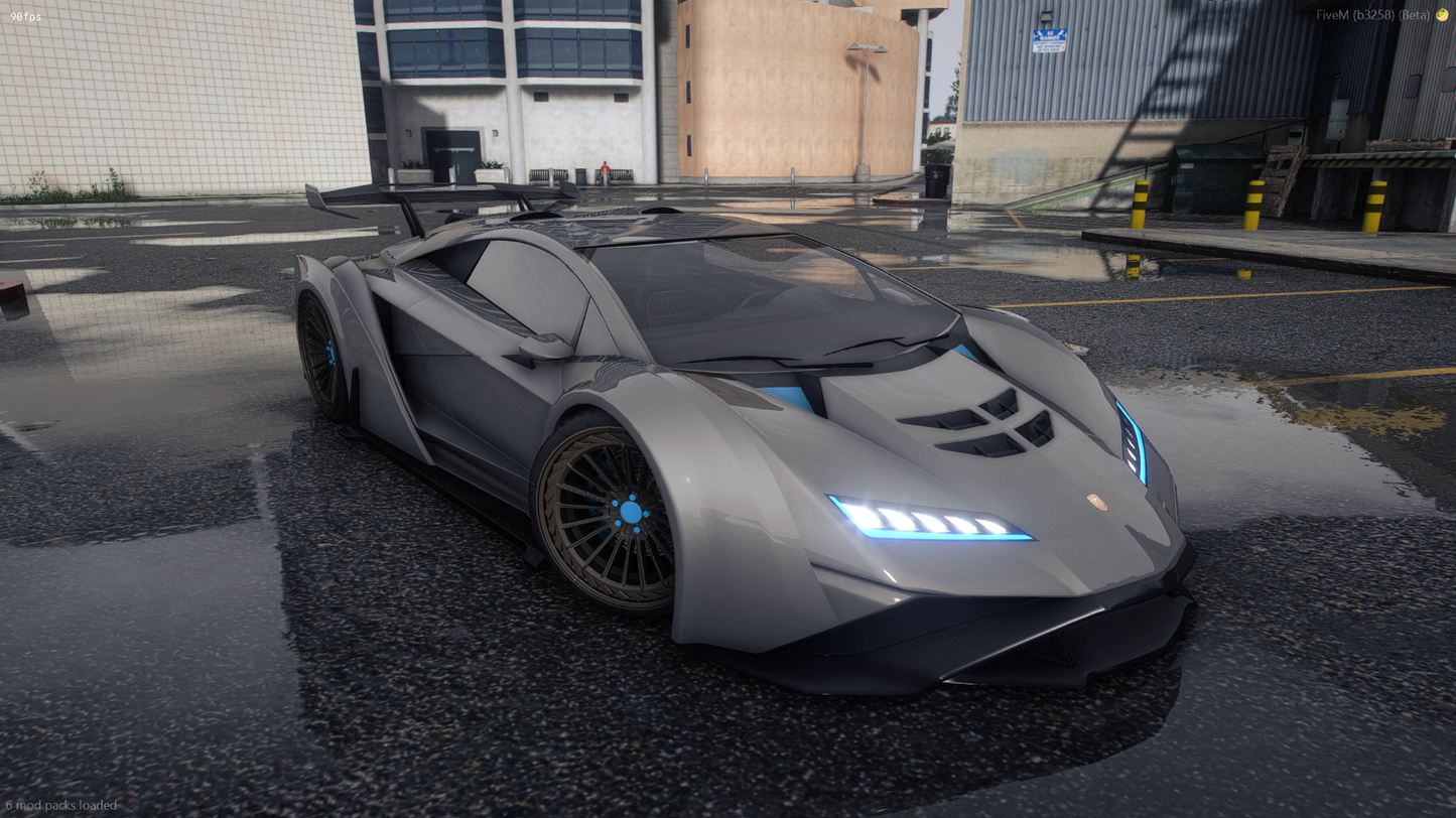 Front view of Pegassi Zentorno Venuum FiveM car mod