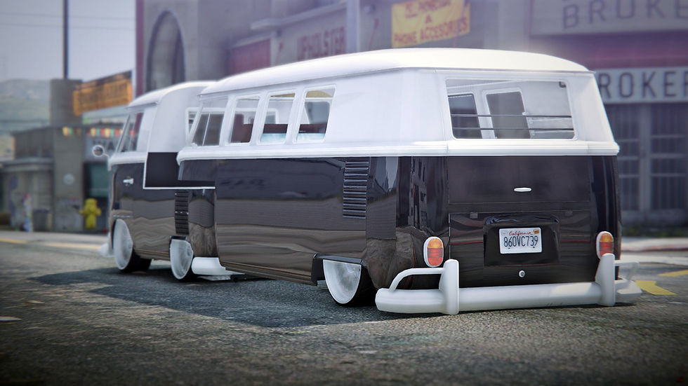 VW T1 with Trailer