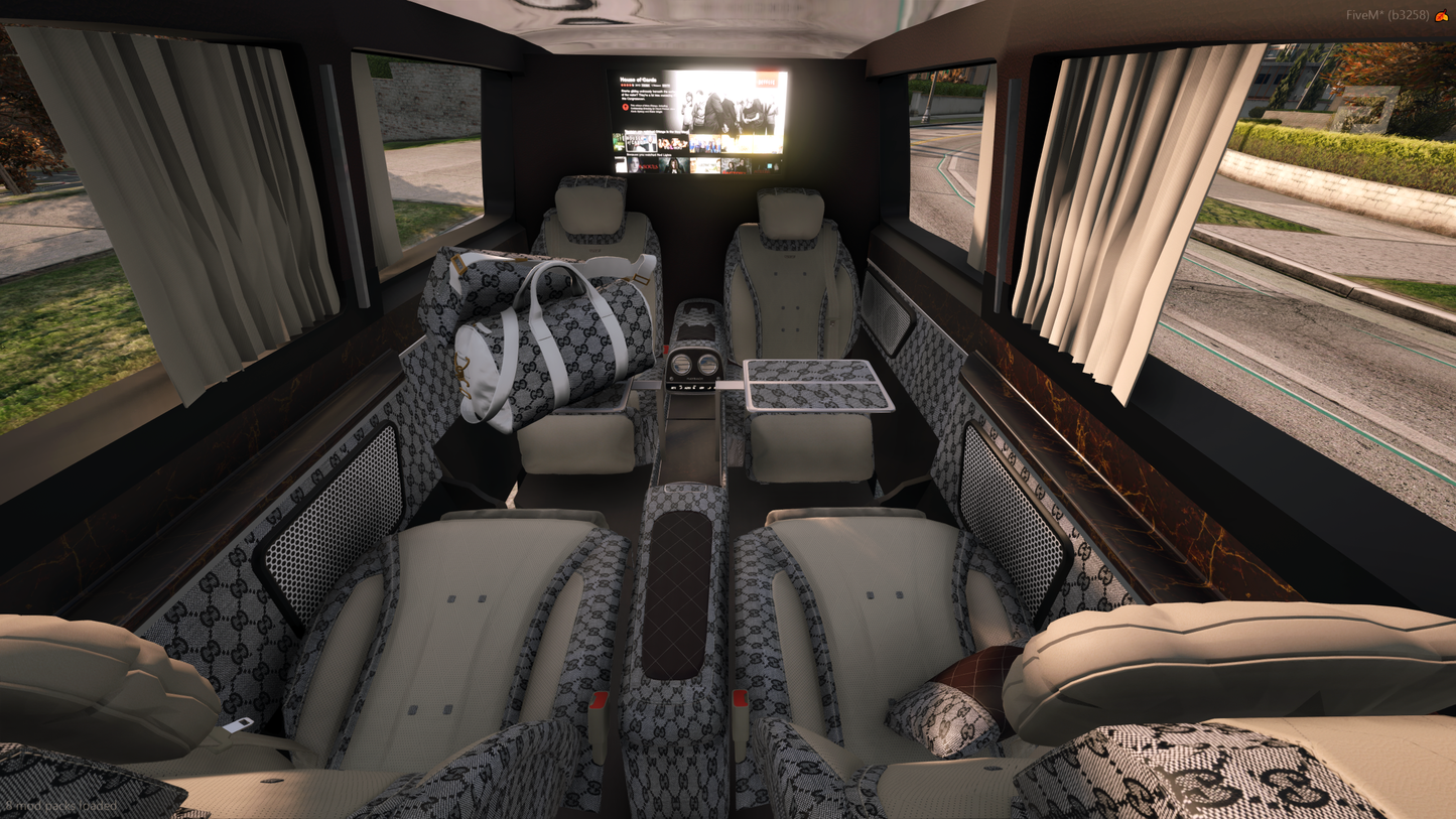 Custom Mercedes Maybach Sprinter with Gucci interior
