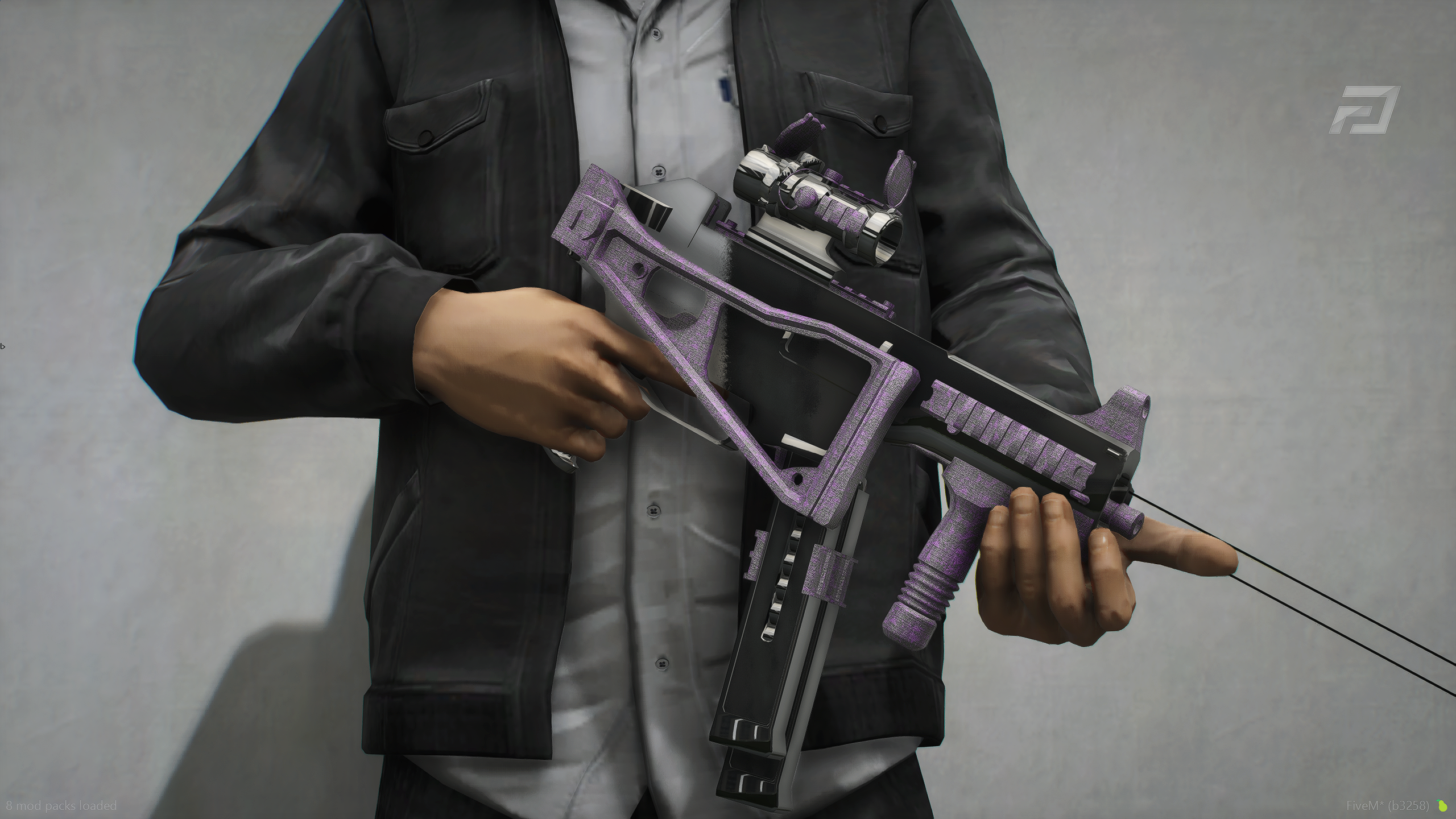 Custom Purple SMG