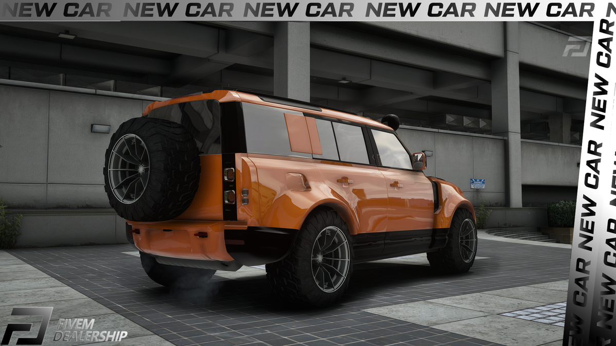 (Debadged) Land Rover Defender 110 KC Raid – Fivem Dealership