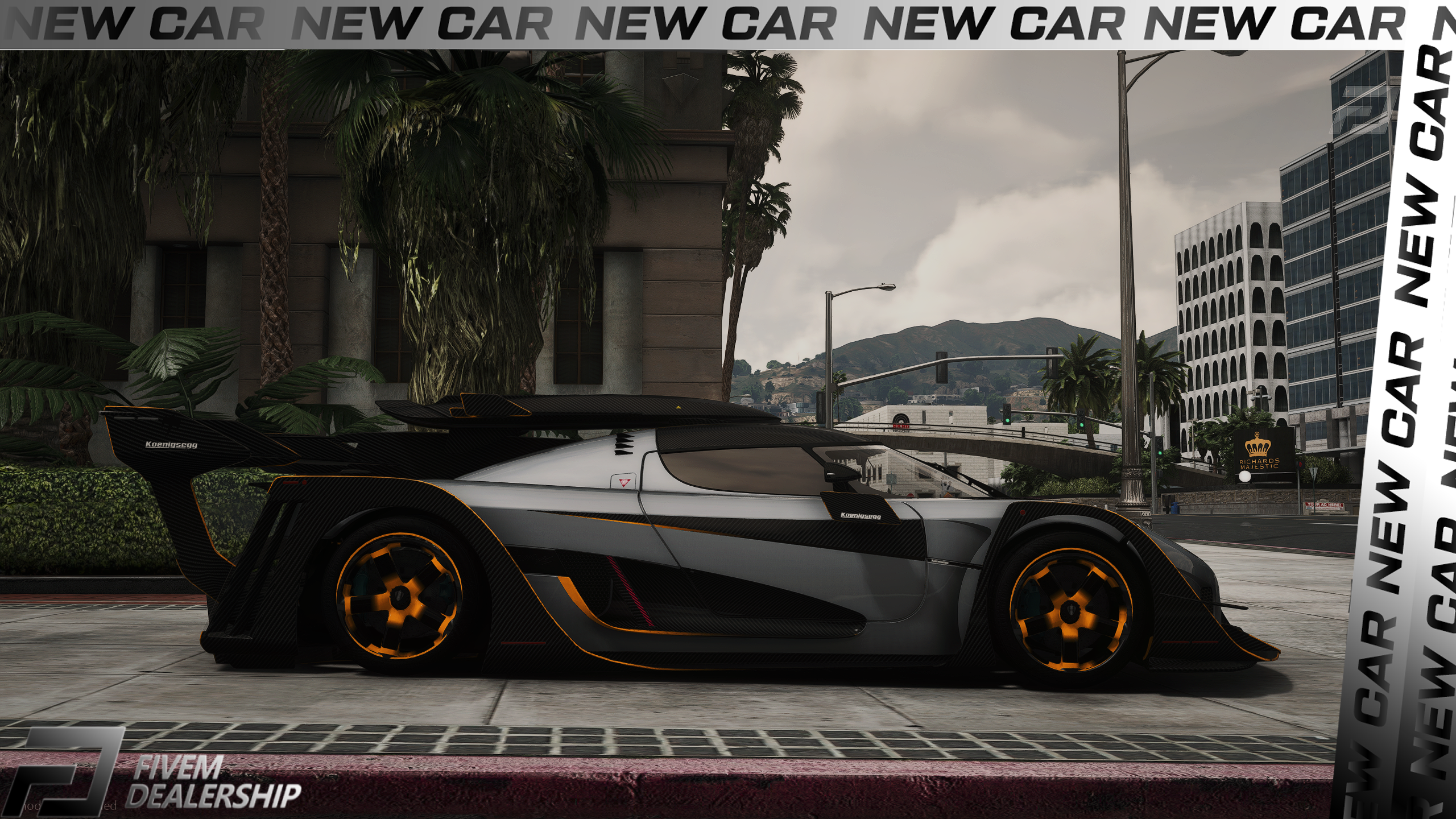 Koenigsegg One GT Police [Dinamic Lights]