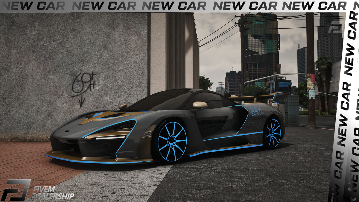 Mclaren Senna Gold [Dinamic Lights]