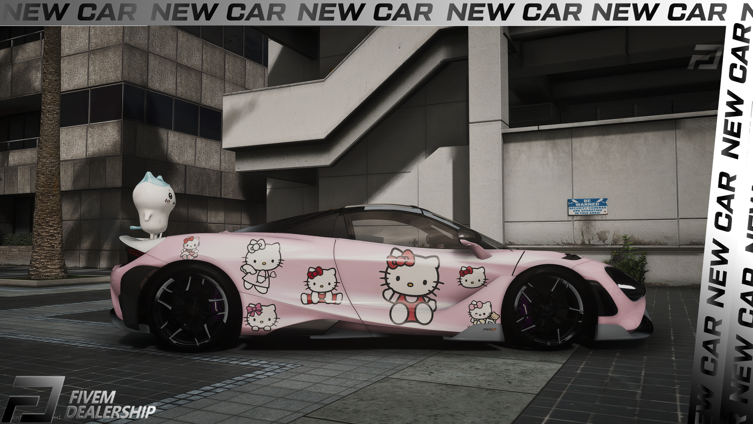 Mclaren 765lt Spider Hello Kitty [Dinamic Lights]