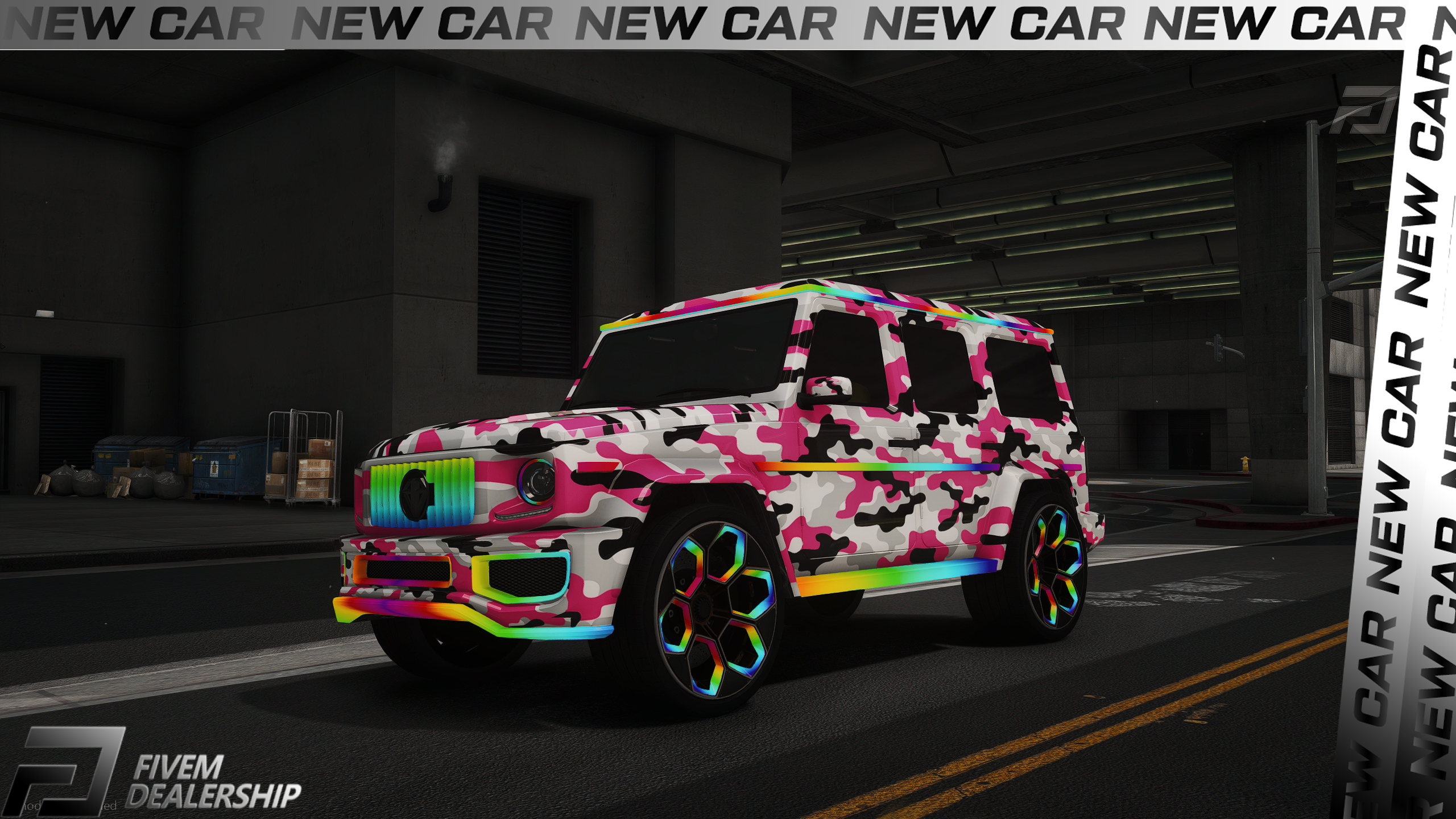 (Lore Friendly) Benefactor Dubsta Camo [Animated Lights]