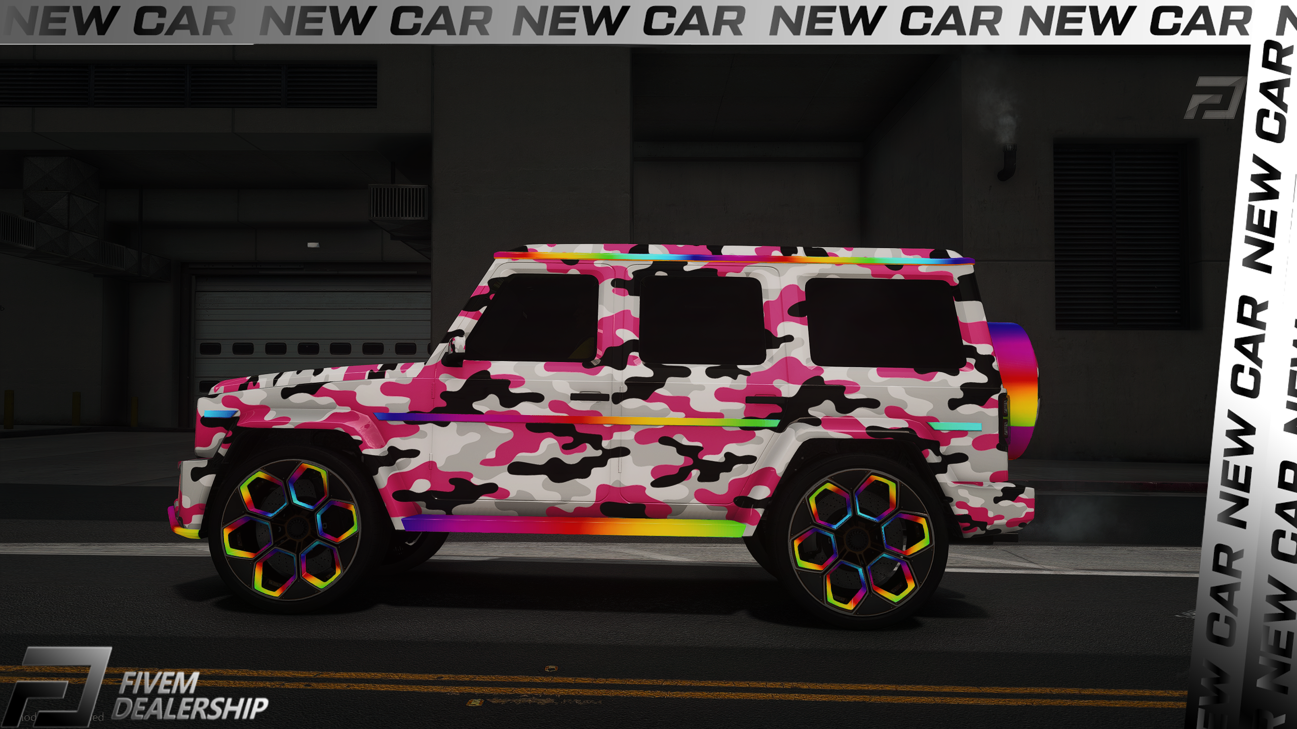(Lore Friendly) Benefactor Dubsta Camo [Animated Lights]