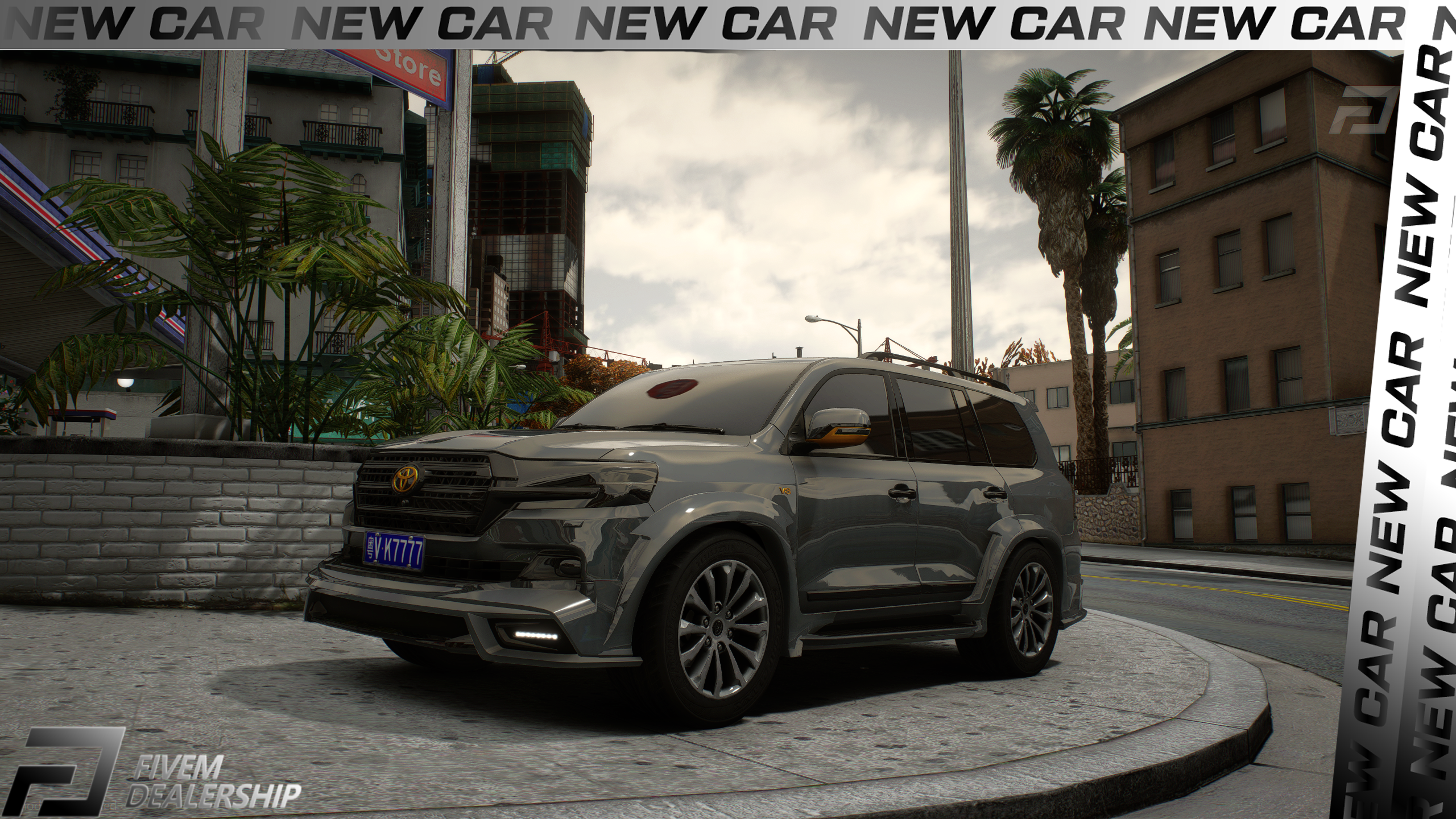 Top-tier gold WALD Toyota Land Cruiser