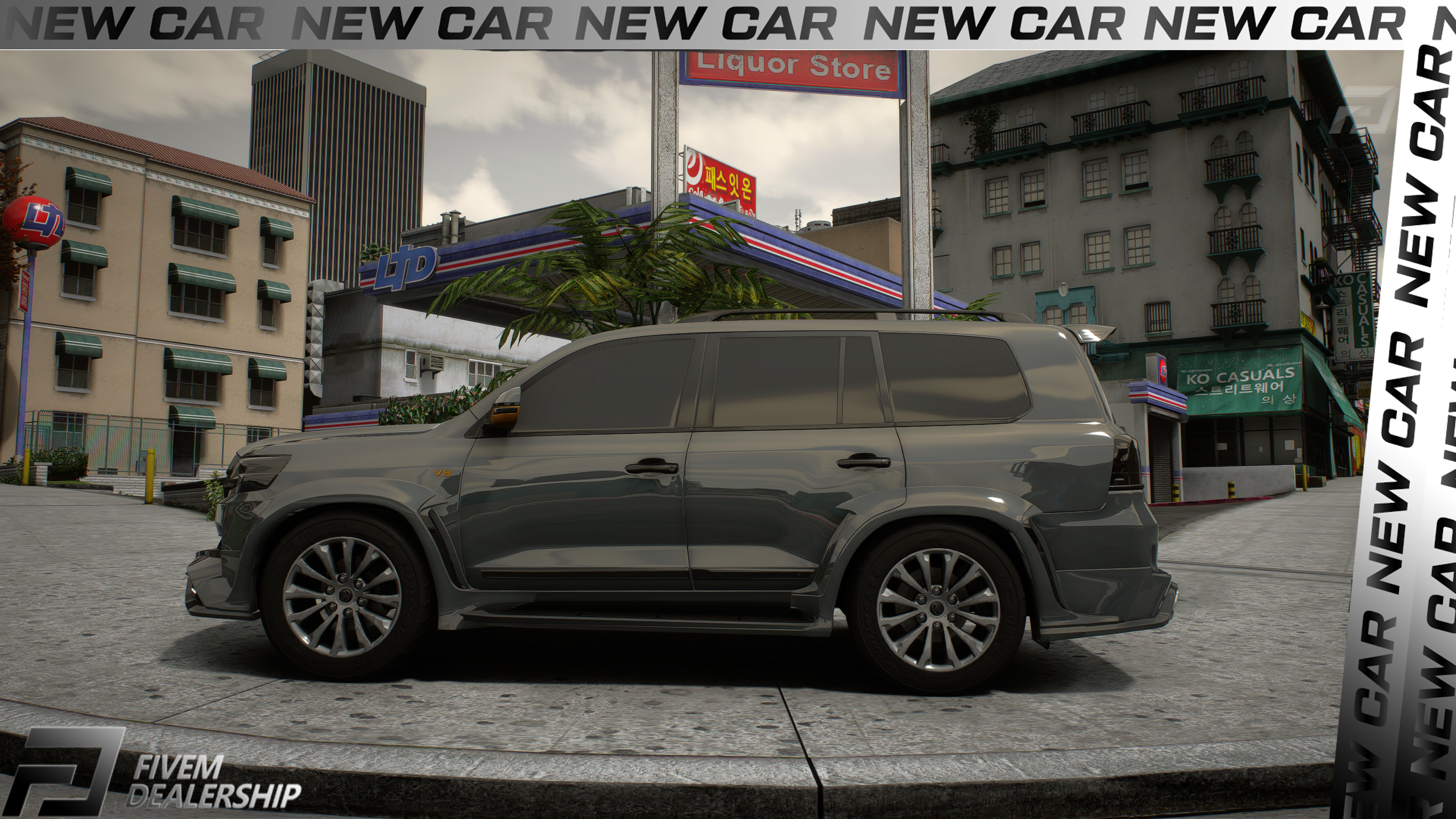 Top-tier gold WALD Toyota Land Cruiser