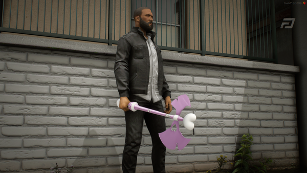 Pink Heart Battle Axe