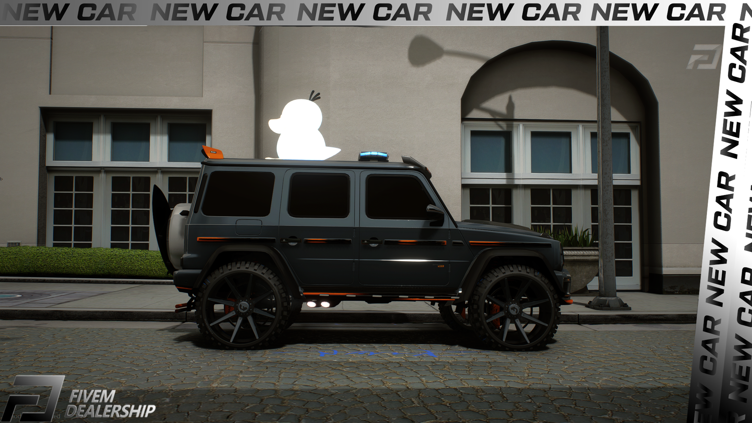 Mercedes 4x4 G900 Rocket 2021 Blue Psyduck [Dinamic Lights]
