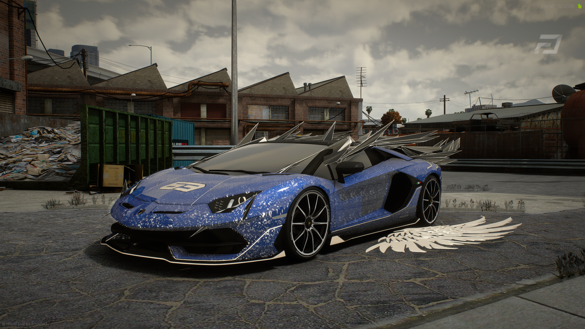 Lamborghini Aventador Custom Star [Animated Lights]