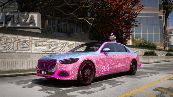 Mercedes Maybach 2024 Police Custom Star Lights [Dinamic Lights]