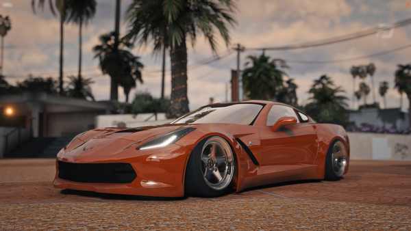 Chevrolet Corvette Stanced Drag Slider