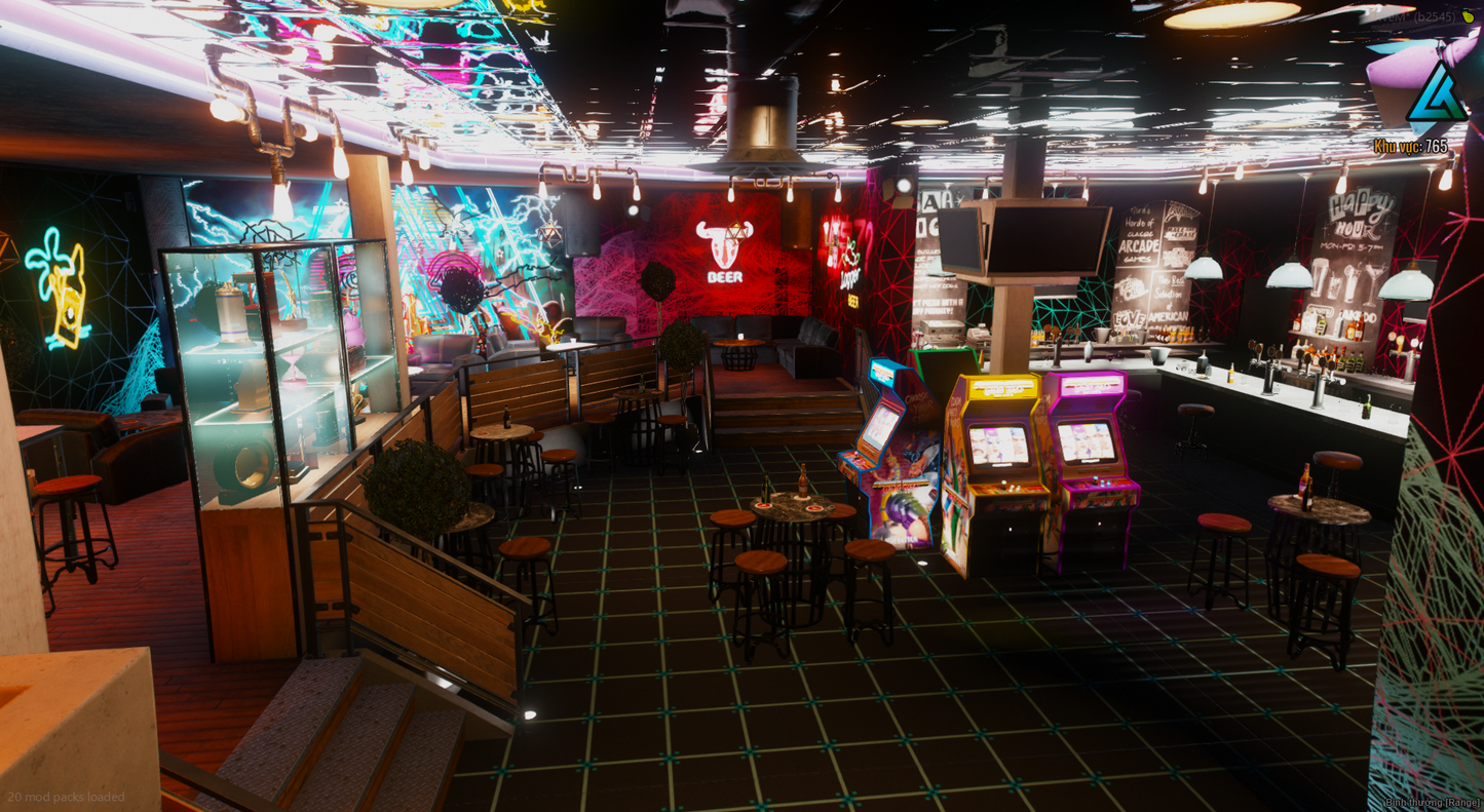 [MLO] Open Interior Arcade Bar. Overview