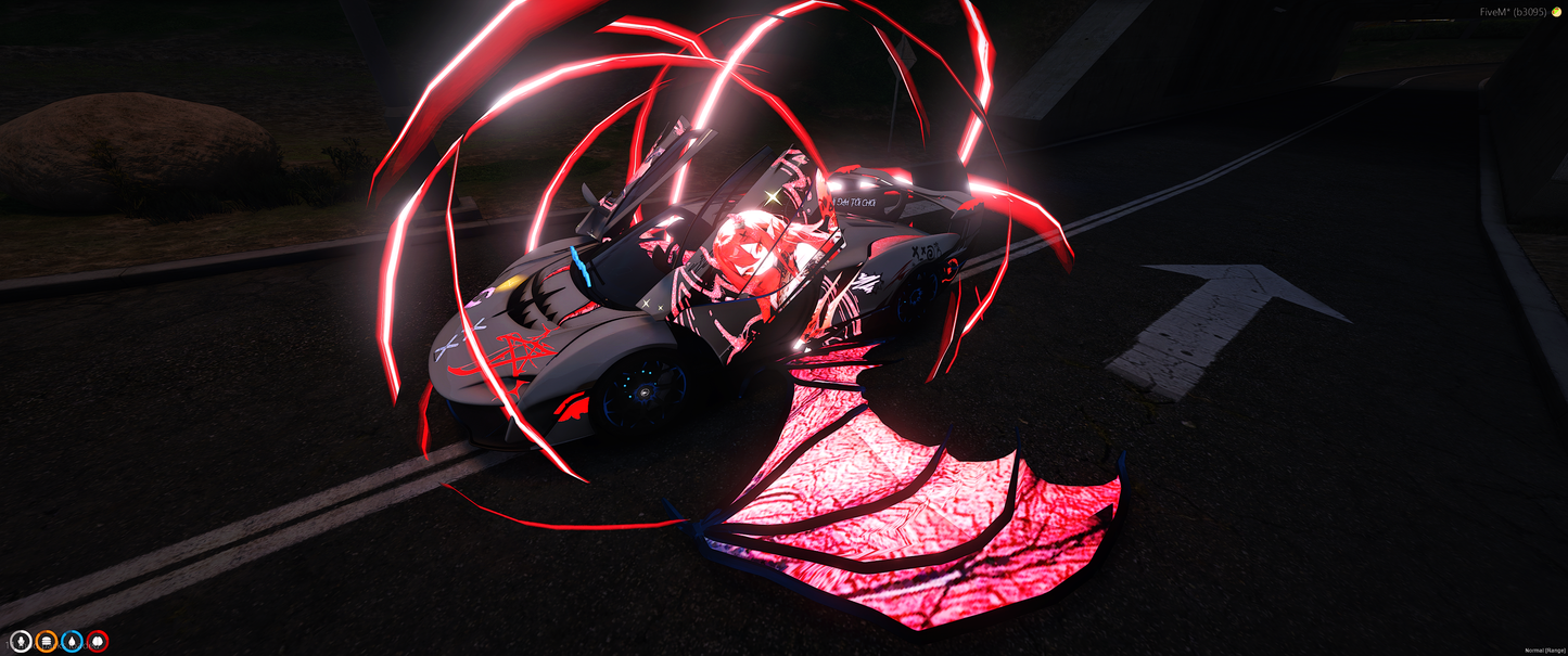 Mclaren Sabre Anime Girl 3D [Dinamic Lights]