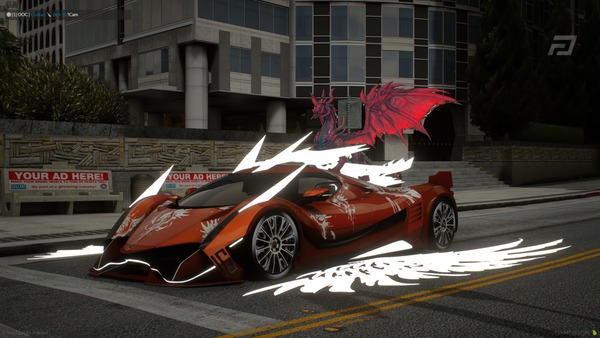 Devel Sixteen 2022 Custom Blue Dragon Thunder [Dinamic Lights]