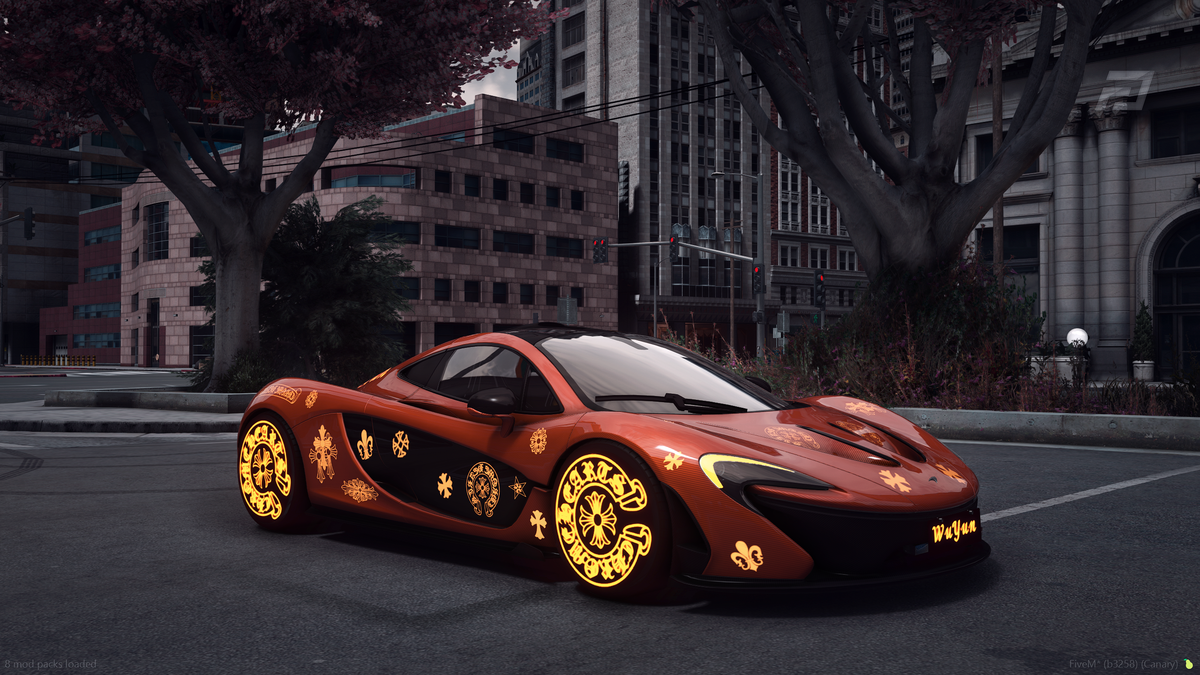 Mclaren P1 Chrome Heart [Dinamic Lights]