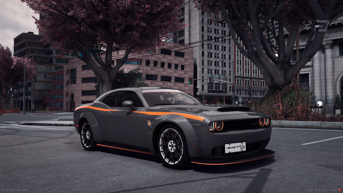 Dodge Challenger Hellfire SRT 666 [Animated Lights]