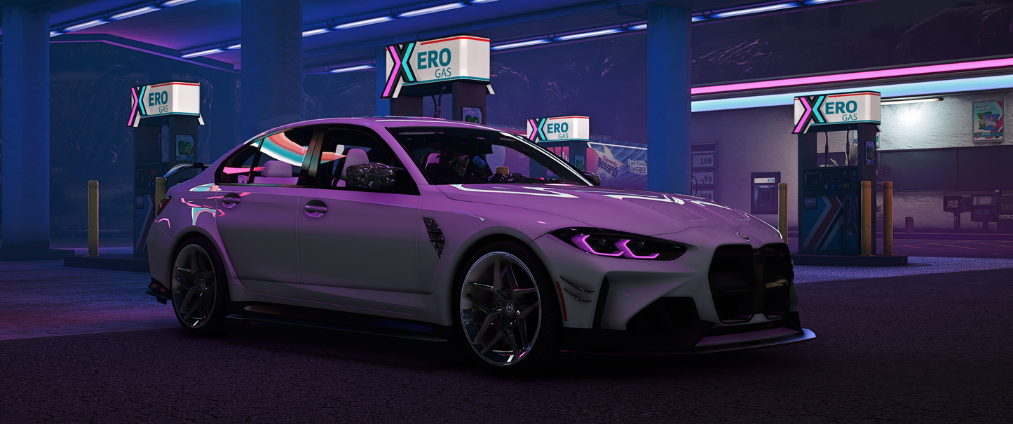 (Debadged) BMW M3 ADRO x HRE 5 Seater [Animation Window]