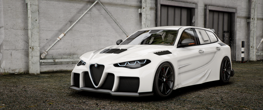 Alfa Romeo Giulia Touring Abflug