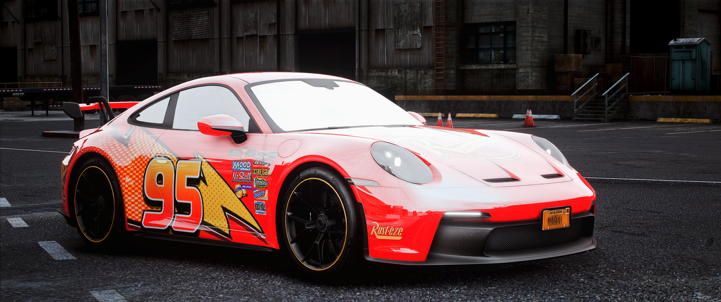 Porshce 911 GT3 RS Lightning McQueen Edition